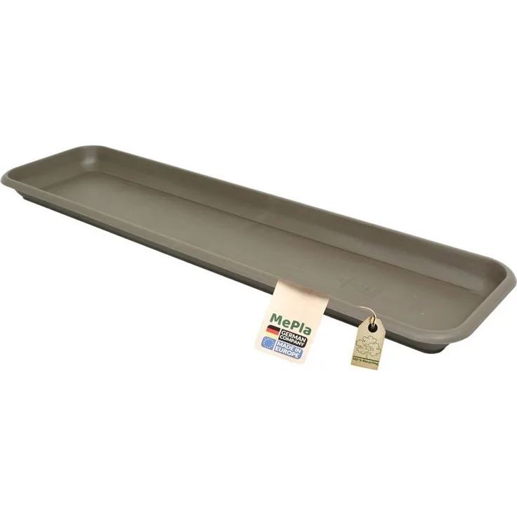 Heimwerkercenter Balkonkasten MePla Untersetzer Balcony Standard L 38cm, B 15,8cm, Taupe, Kunstoff