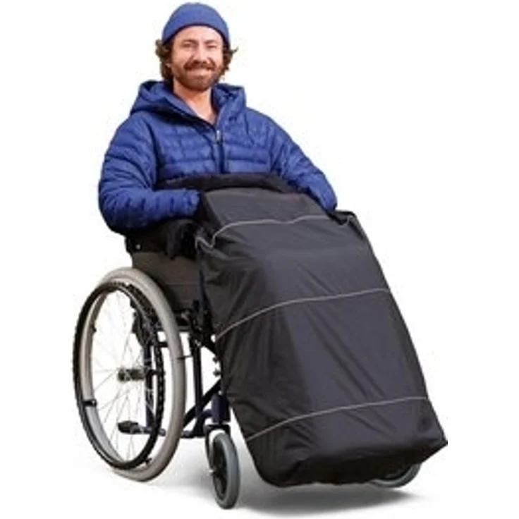 novely® Fußsack novely® OWEN PRO Fußsack Rollstuhl Soft Fleece Thermo Schlupfsack Roll, Wetterfest, Thermo-warm und Ultraweich – Bild 6