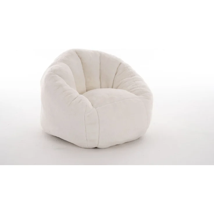 Sitzsack Beige aus weichem Polyester mit ergonomischer Form für Kinder,52*75*70 cm – Bild 3
