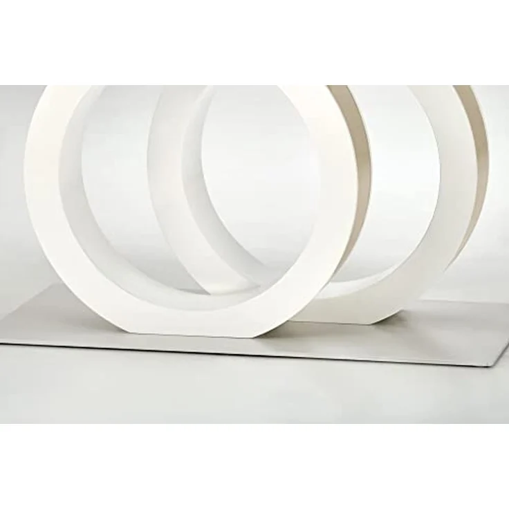 designimpex Esstisch Design HAG-777 Weiß Hochglanz - Gold ausziehbar 160 - 200 cm – Bild 6