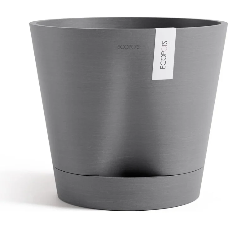 ECOPOTS Blumentopf Venice 2 30 Grau, für den Innenbereich – Bild 1