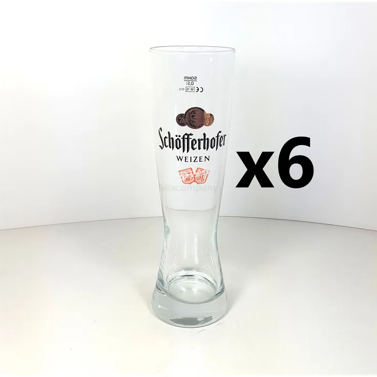 Schöfferhofer Weizen Bierglas 0,5l - 6er Set
