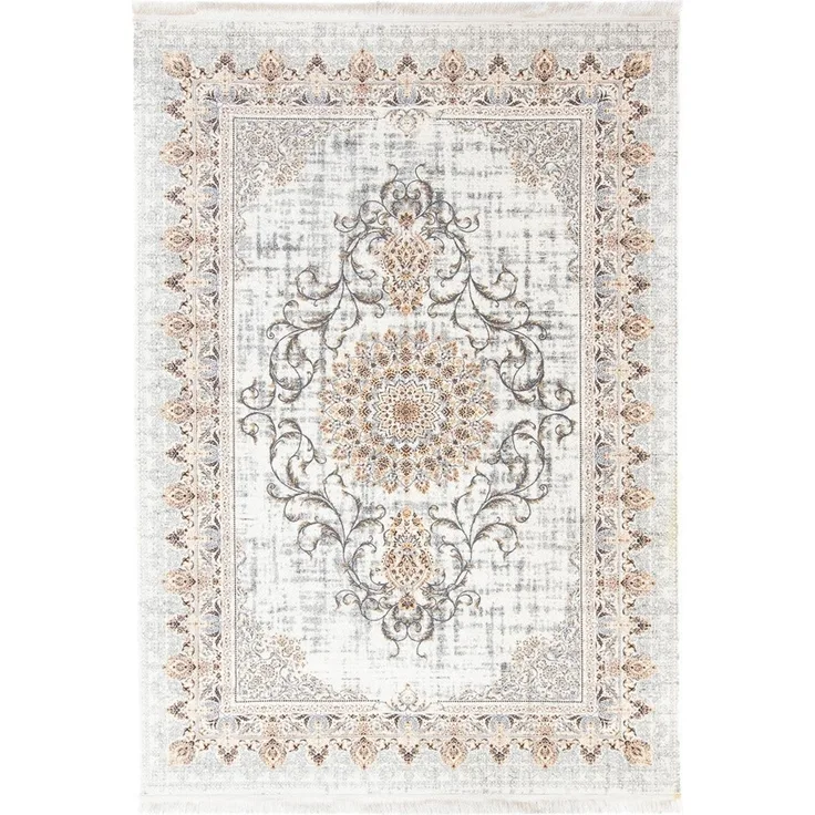 Orientalischer Webteppich - Saffron Sensations 200x100 cm - creme - läufer