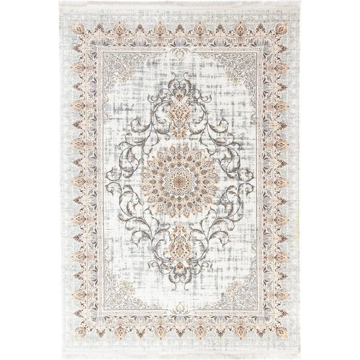 Orientalischer Webteppich - Saffron Sensations 200x100 cm - creme - läufer – Bild 1