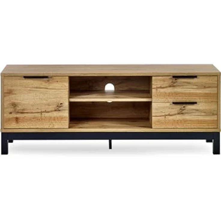 Julian Bowen Bali TV-Möbel, helle Eiche, Holzwerkstoff, 50 x 135 x 40 – Bild 3