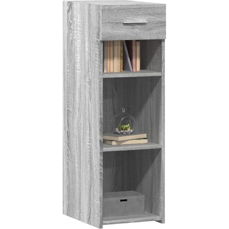 vidaXL Sideboard Grau Sonoma 30x42,5x93 cm Holzwerkstoff 846311 – Bild 3