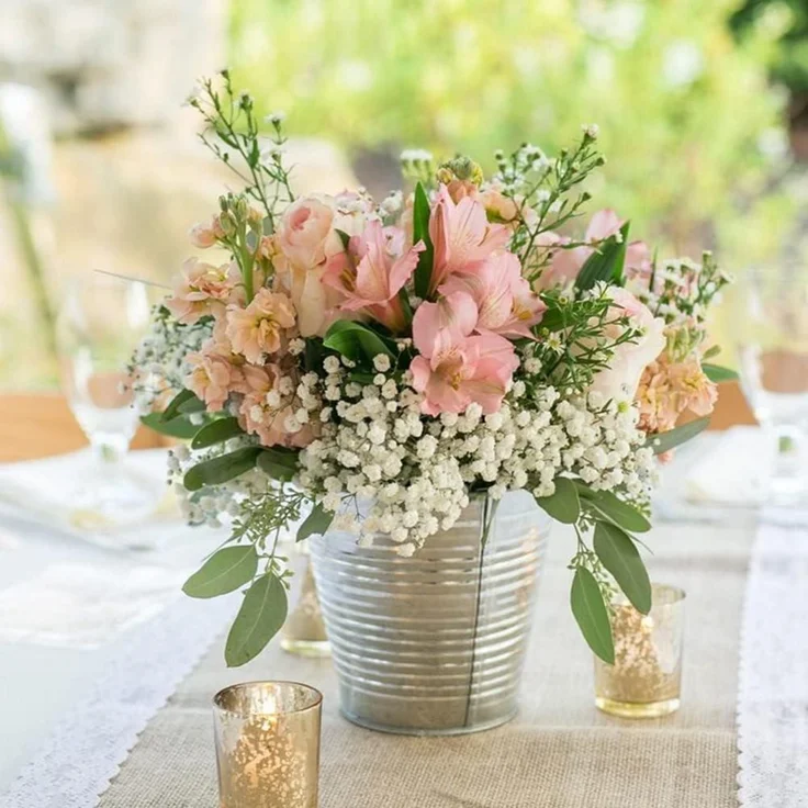 10 Stücke Künstliches Schleierkraut Gypsophila Blumenstrauß Deko Hochzeit Party – Bild 4