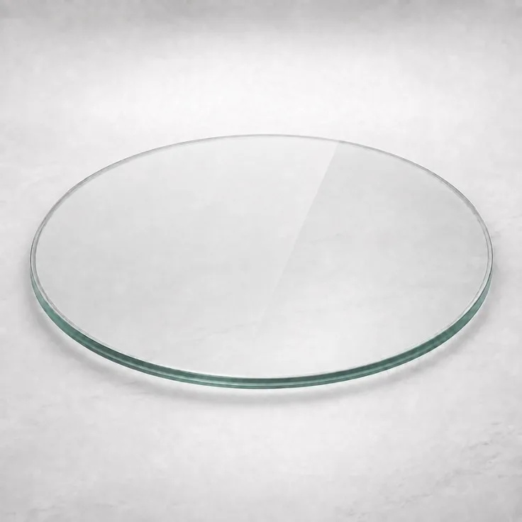 Glasplatte 100cm TERRY Rund 8mm Stärke Glasscheibe Kaminplatte Bodenplatte