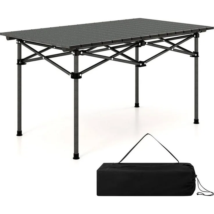 COSTWAY Campingtisch Klapptisch, mit Aluminium-Tischplatte