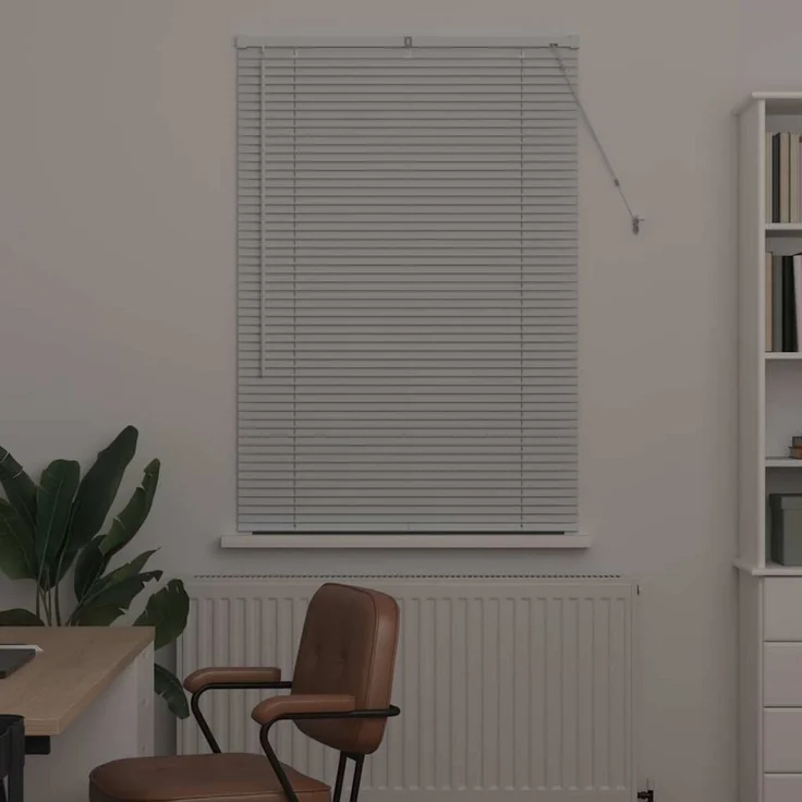 vidaXL Venezianische Jalousie Weiß 130 x 90 cm 25 mm Aluminium 42005970 – Bild 3