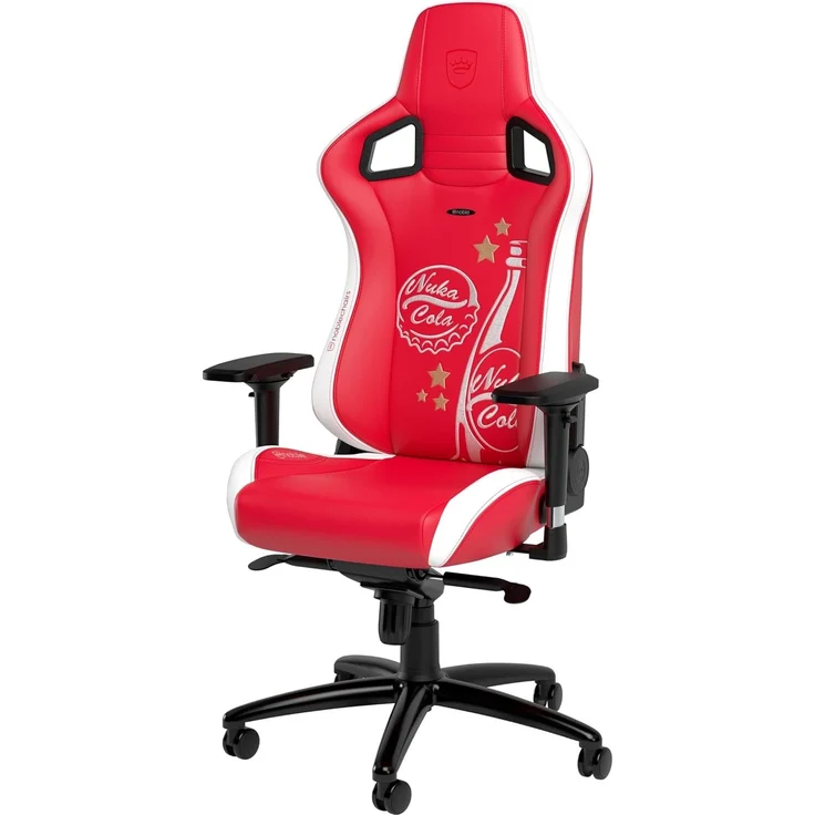 noblechairs Epic Gaming Stuhl Nuka Cola Edition, Bürostuhl Ergonomisch, Kopf- und Lendenstütze, Entwickelt für Nutzer bis 120kg und 1,85 Meter Hoch – Bild 8