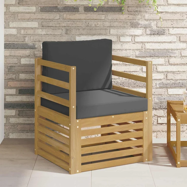 vidaXL Outdoor-Sofagarnitur Polyester Weiß 3439079 – Bild 1
