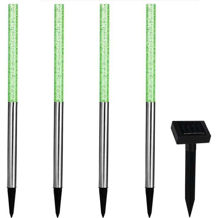 monzana LED Solarleuchte, Solarlampe, Set Solarlampen für Außen Wetterfest mit Erdspieß Bunt Balkon Garten – Bild 3