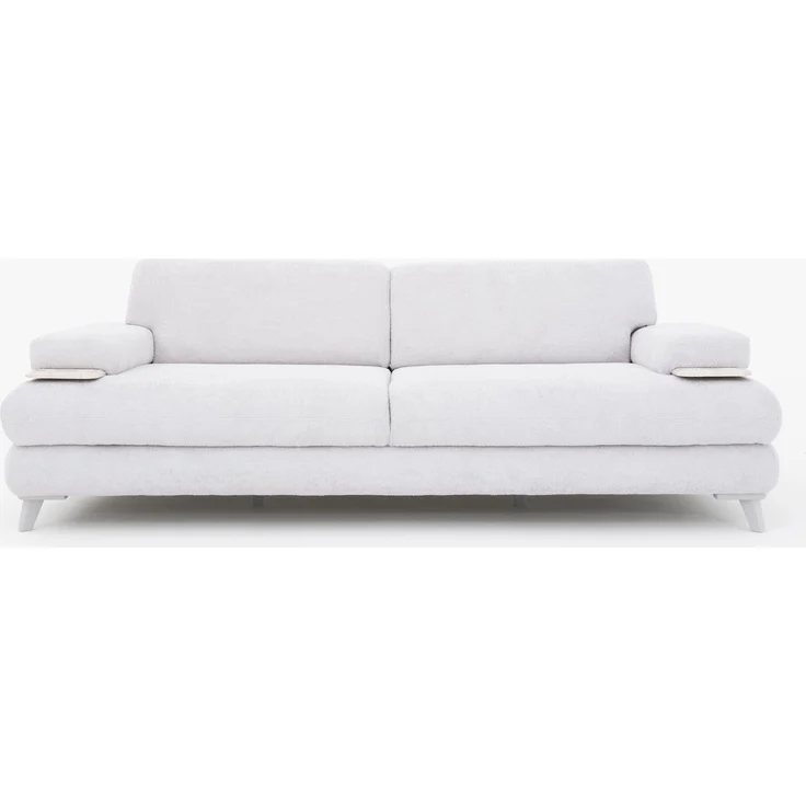 Sitzgruppe/Sofa Set - Wohnzimmergarnitur "Vanda" 3+3+1-Grau/Weiß – Bild 16
