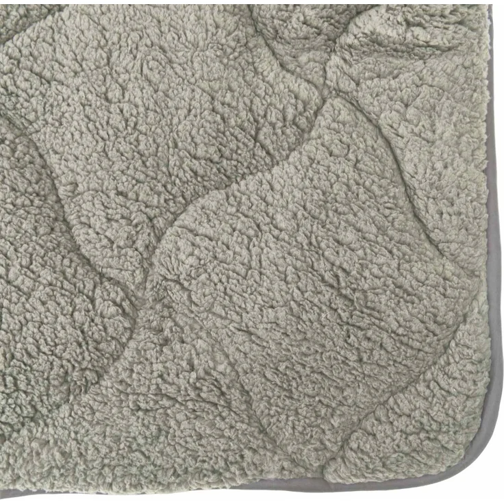 vidaXL Winterbettdecke Gepolstert Hellgrau 135 x 200 cm 42026313 – Bild 7