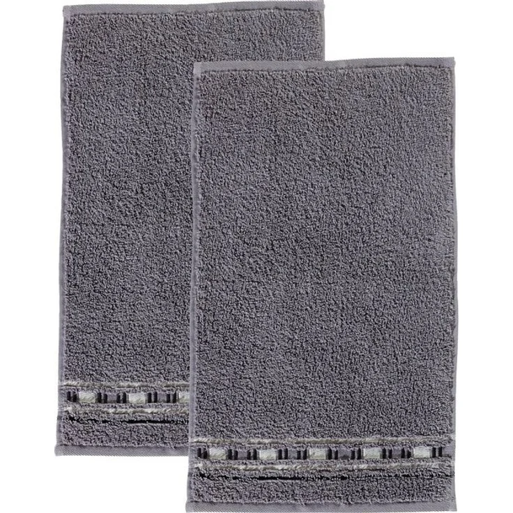 Erwin Müller Gästehandtuch Gästetuch "Achern" 2er-Pack, Frottier (2-St), Walk-Frottier Uni – Bild 4