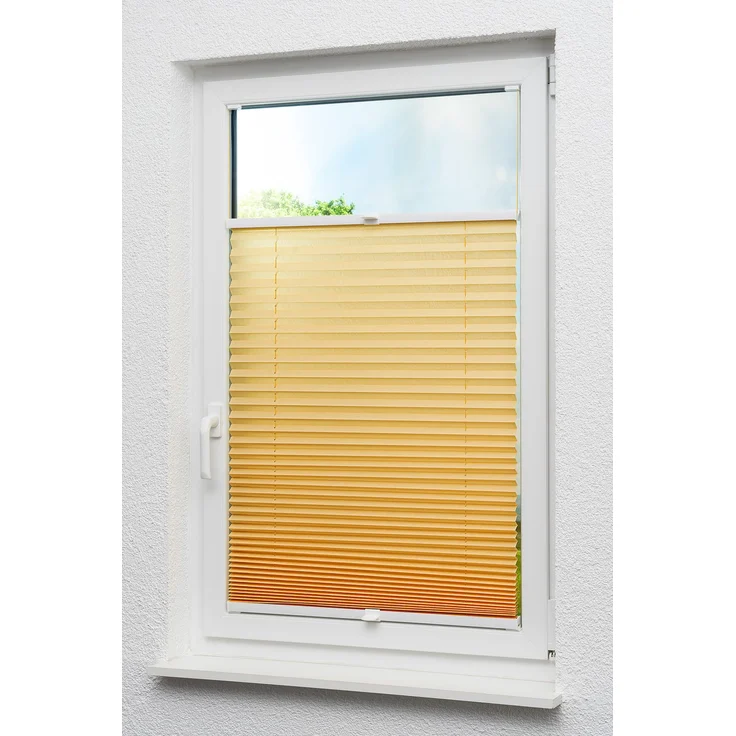 Lysel - Qualitätsplissee Crush Tageslicht apricot - Plissee in der Größe (BxH) 50cm * 130cm – Bild 5
