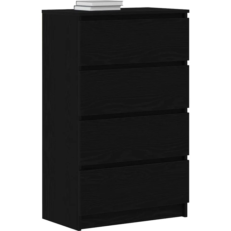 vidaXL Sideboard Schwarz Eichen-Optik 60x35x98,5 cm Holzwerkstoff 861992 – Bild 3