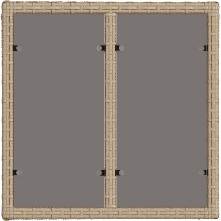 vidaXL Gartentisch Beige und Schwarz 55 x 55 x 37 cm 42035135 – Bild 4