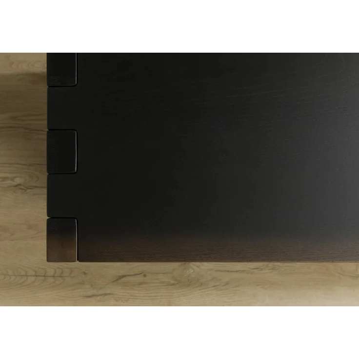 Bank Eiche 193x40x45 dunkelbraun lackiert BEAMS #85 – Bild 4