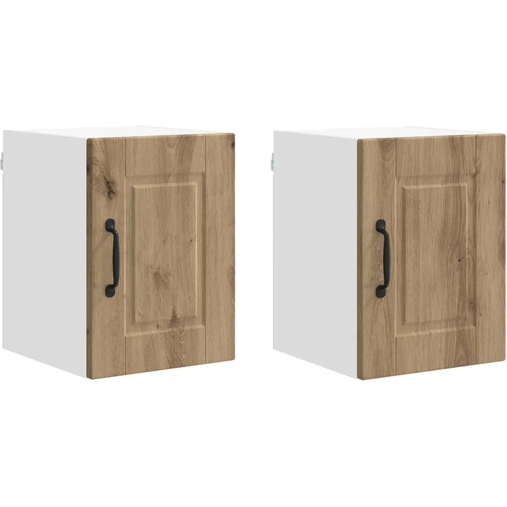 2er-Set Hängeschranke, Küchenschrank Artisan-Eiche 30 x 31 x 40 cm Holzwerkstoff
