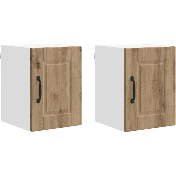 2er-Set Hängeschranke, Küchenschrank Artisan-Eiche 30 x 31 x 40 cm Holzwerkstoff – Bild 1
