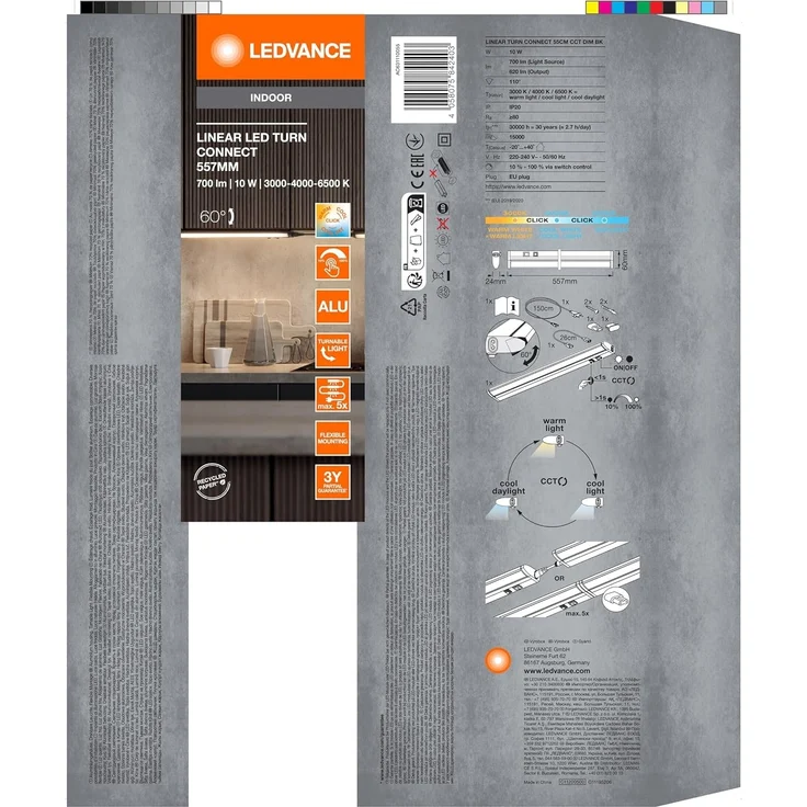 LEDVANCE Linear Turn Connect 55 cm CCT DIM Schwarz – Bild 11