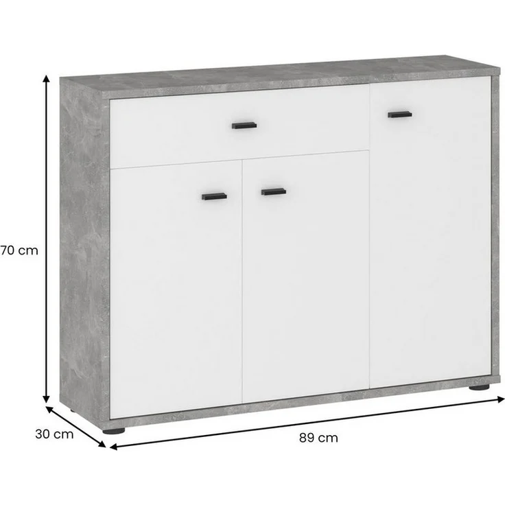 IDIMEX Highboard VIKA, Kommode Flurkommode mit Schublade und Ablagen – Bild 2