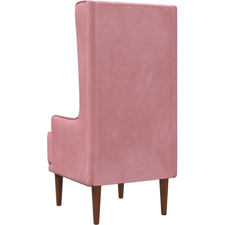 vidaXL Hochlehner Rosa Samt 42042495 – Bild 5