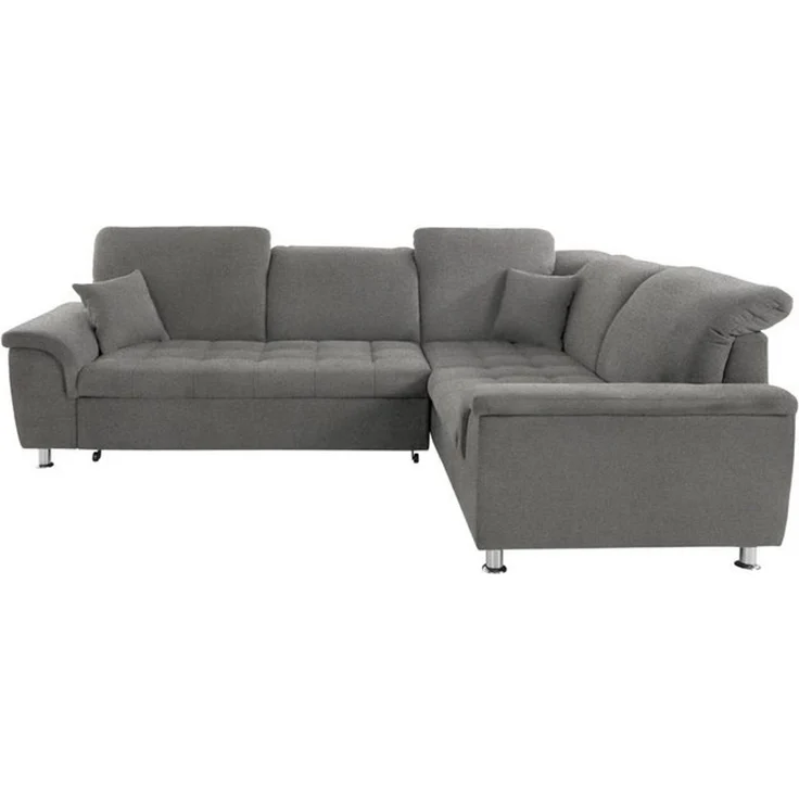 DOMO collection Ecksofa Franzi, zeitlos und elegant, moderne Sitzheftung, L-Form, wahlweise mit Kopfteilverstellung (dann Breite: 275 cm) – Bild 4