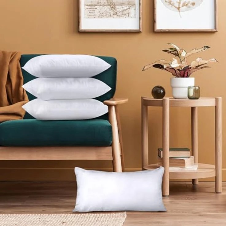 Utopia Bedding 4er Set Kissenfüllung 30x50 cm, Innenkissen Füllkissen Kopfkissen Sofakissen (Weiß) – Bild 3