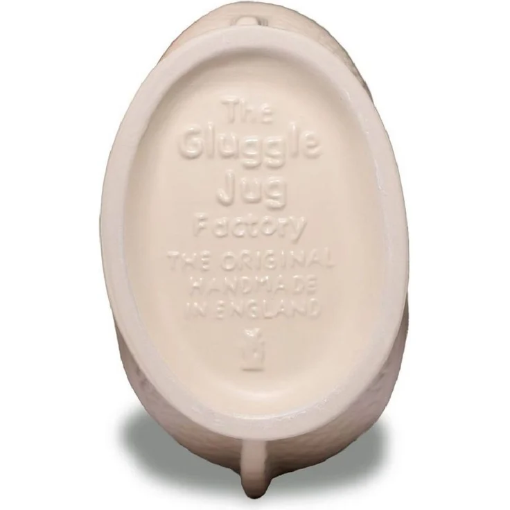 Gluckigluck Wasserkaraffe, (Original Gluggle Jug aus England), mit Gluckergeräusch, handgefertigt, ikonisches Fisch-Design, 1,2 L – Bild 3