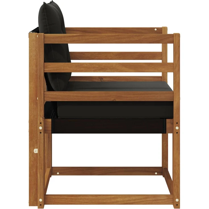 vidaXL 2 Stück Outdoor-Sofagarnitur Massives Akazienholz und Textilene 3436288 – Bild 5