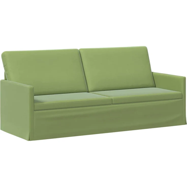 vidaXL 3-Sitzer Sofa Hellgrün 190 x 81 x 82 cm Samt (V) 42041123 – Bild 1