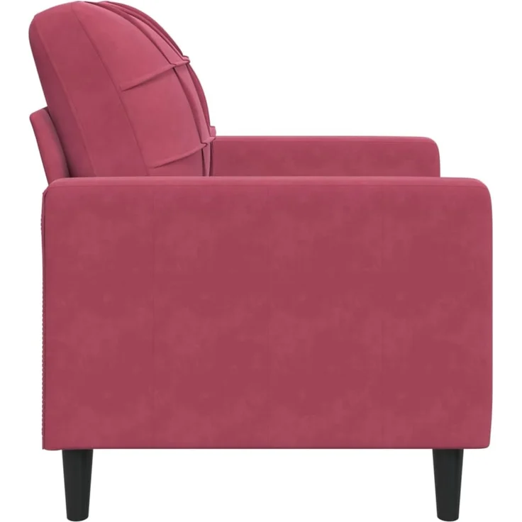 vidaXL Sessel Weinrot 60 cm Samt 4007608 – Bild 4