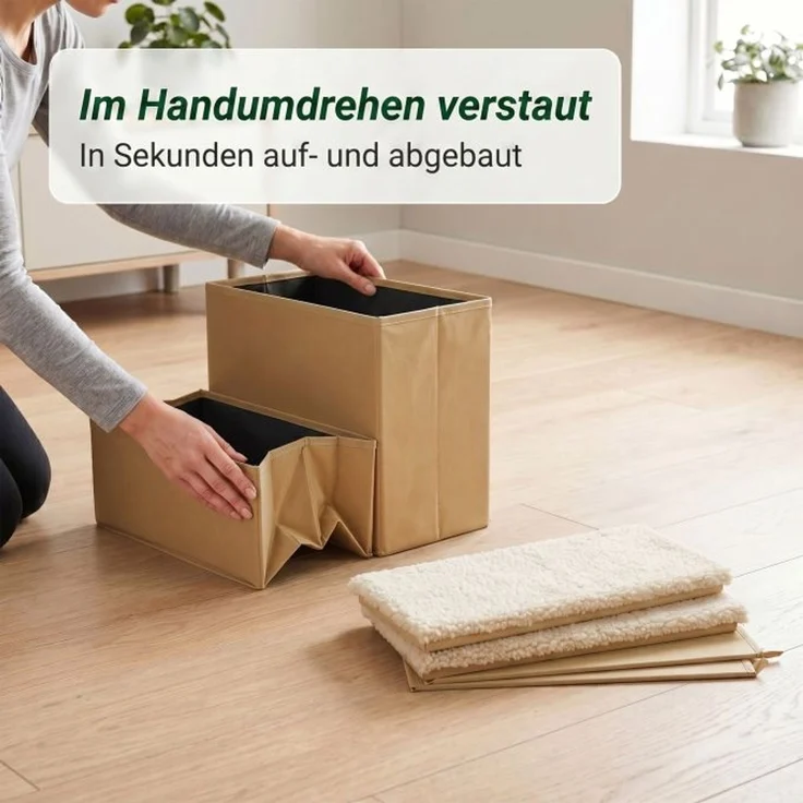 Relaxdays Faltbare Hundetreppe mit Stauraum – Bild 6