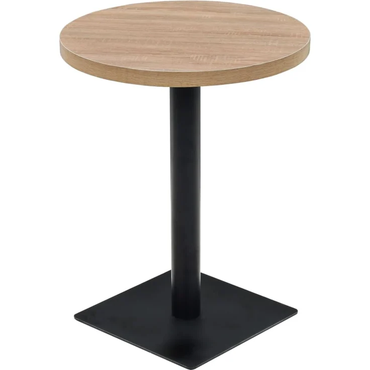 Bistrotisch MARV Rund 60x75 cm Eichenoptik | Esstisch kleiner Tisch Cafe Gartentisch Balkontisch Outdoortisch – Bild 1