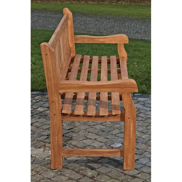 Gartenbank Teakbank HIBAS - Holz Teak 180x61x93 cm | Holzbank 180 Cm Gartenbank Sitzbank Mit Lehne Wetterfest Bank Garten Terrasse – Bild 4
