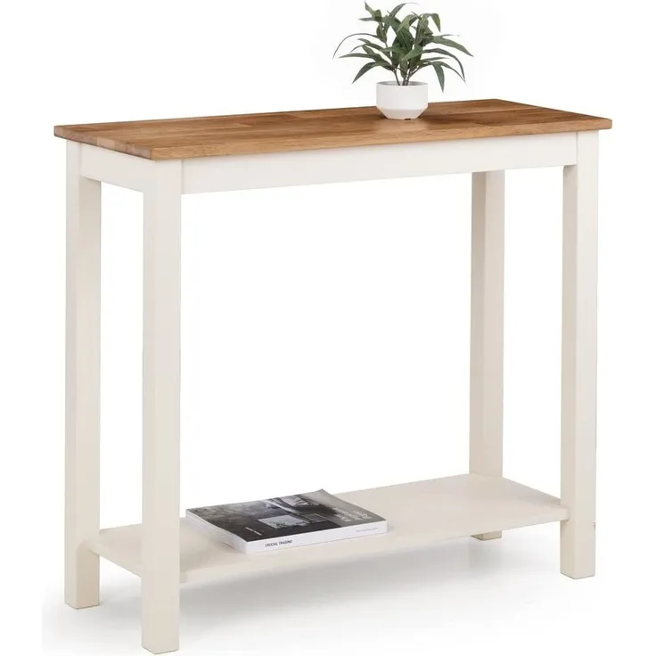 Julian Bowen Coxmoor Konsolentisch, elfenbeinfarben und Eiche