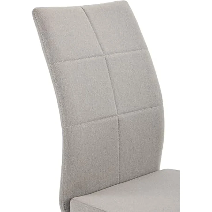 Hela Tische, 2er Set Schwingstuhl Esszimmerstuhl Turin, Webstoff Schlamm, Steppung, Oeko-TEX, Metallgestell Vierkantrohr Schwarz, belastbar 120kg – Bild 11