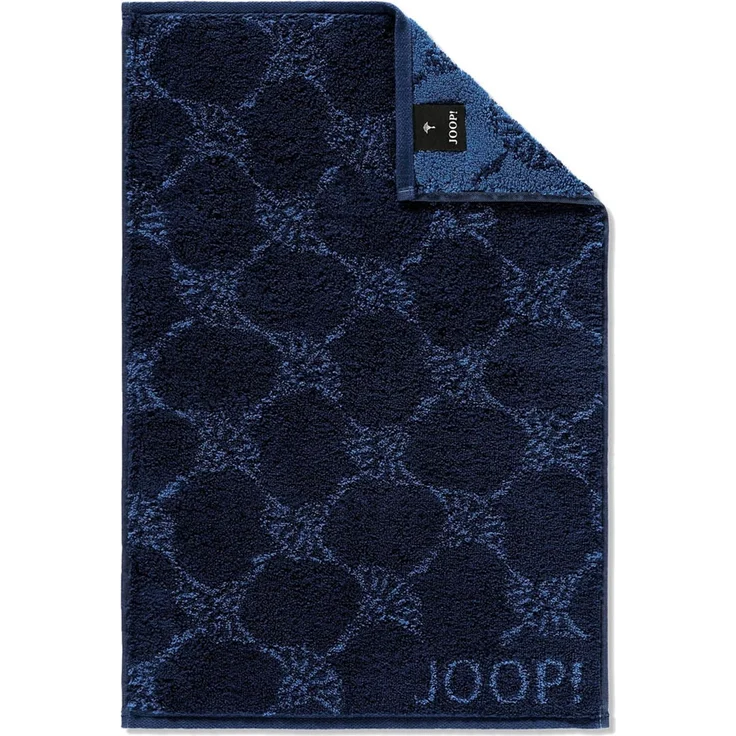 JOOP! Gästetuch Classic Frottierkollektion, 3er Pack - Walkfrottier Blau Cornflower 30x50cm – Bild 2