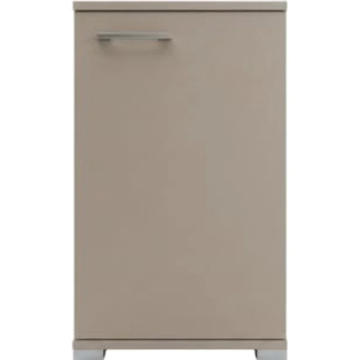 FACKELMANN Easy Waschbeckenunterschrank, 40 cm Breite, Korpus & Front in Kaschmir, Modernes Design, Made in Germany, Viel Stauraum – Bild 3