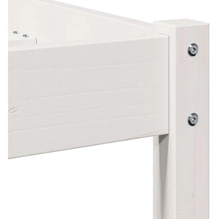vidaXL Bettrahmen Weiß 225,5 x 85,5 x 69,5 cm Massivholz Kiefer 869775 – Bild 6