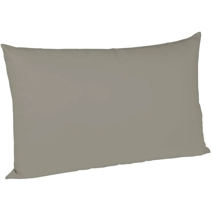 Fleuresse Mako-Satin-Kissenbezug uni colours grau 9021