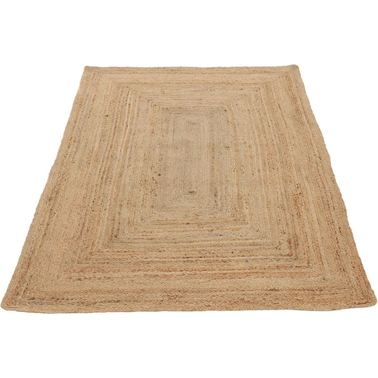 carpetfine Teppich Nele Juteteppich Naturfaser, rechteckig, Höhe: 6 mm, geflochtener Wendeteppich aus 100% Jute, quadratisch und als Läufer – Bild 1