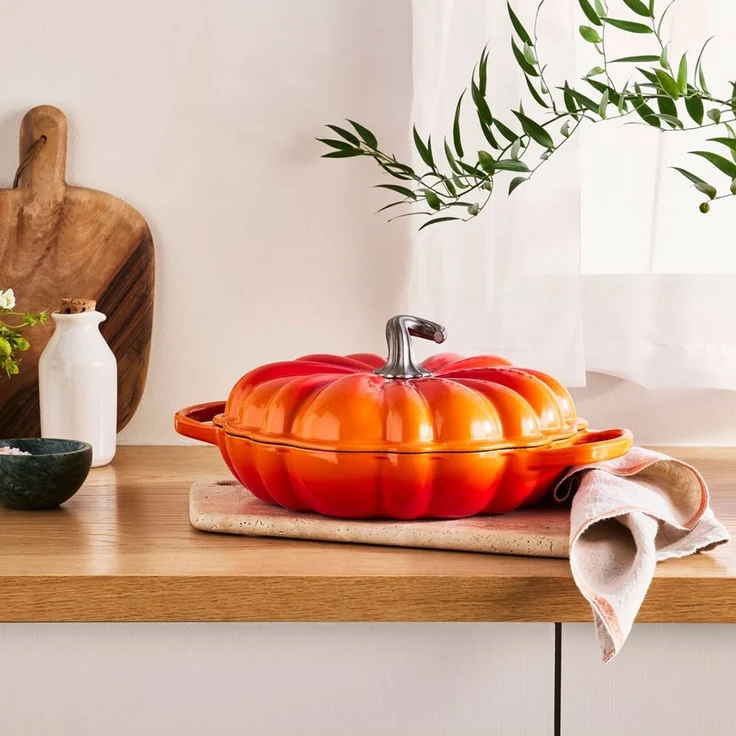 LeCreuset Gourmet-Profitopf Kürbis 28cm | Auswahl Ofenrot : Ofenrot – Bild 2