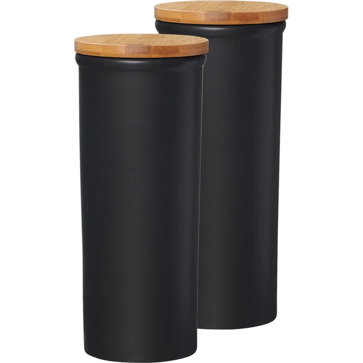 Ritzenhoff & Breker Jasper Vorratsdose 1,6 l schwarz 2er Set – Bild 1