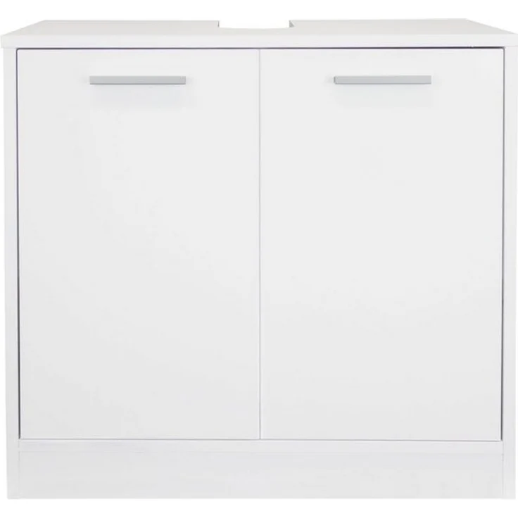 Stabilo Sanitär Waschbeckenunterschrank Waschtischunterschrank "Elsa", weiß, glänzend, 2-türig 60x33x58cm glänzend, 2-türig – Bild 4