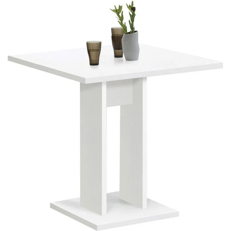 Säulen-Esstisch >BANDOL 1< in weiß - 70x77,5x70cm (BxHxT) – Bild 5