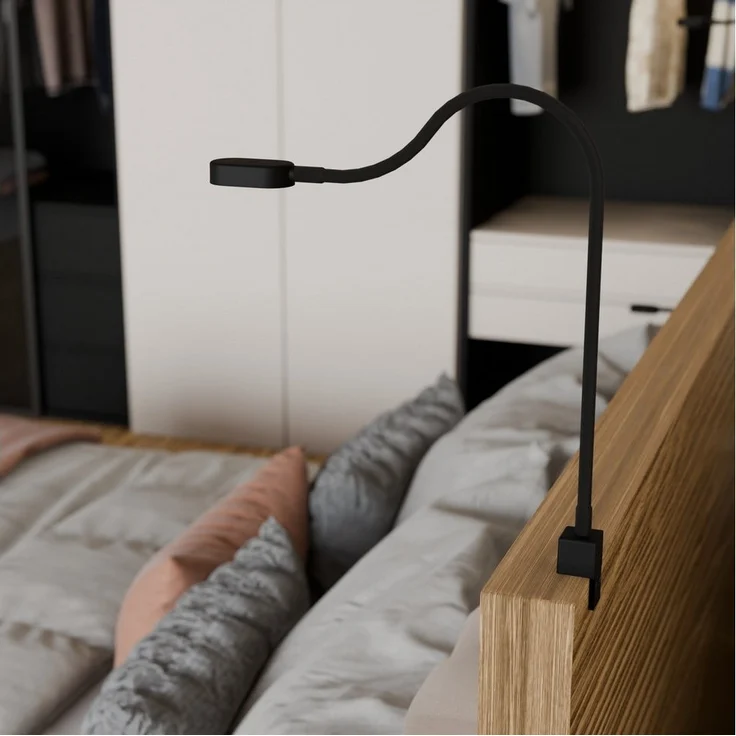 kalb Bettleuchte Ilios LED-Bettleuchte USB-C Wand- & Winkelmontage Flex Arm Dimmbar, Touch-Dimm-Schalter, Warmweiß – Bild 2